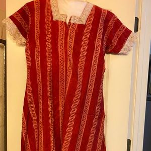 Red salwar Kameez Indian dress Size Large